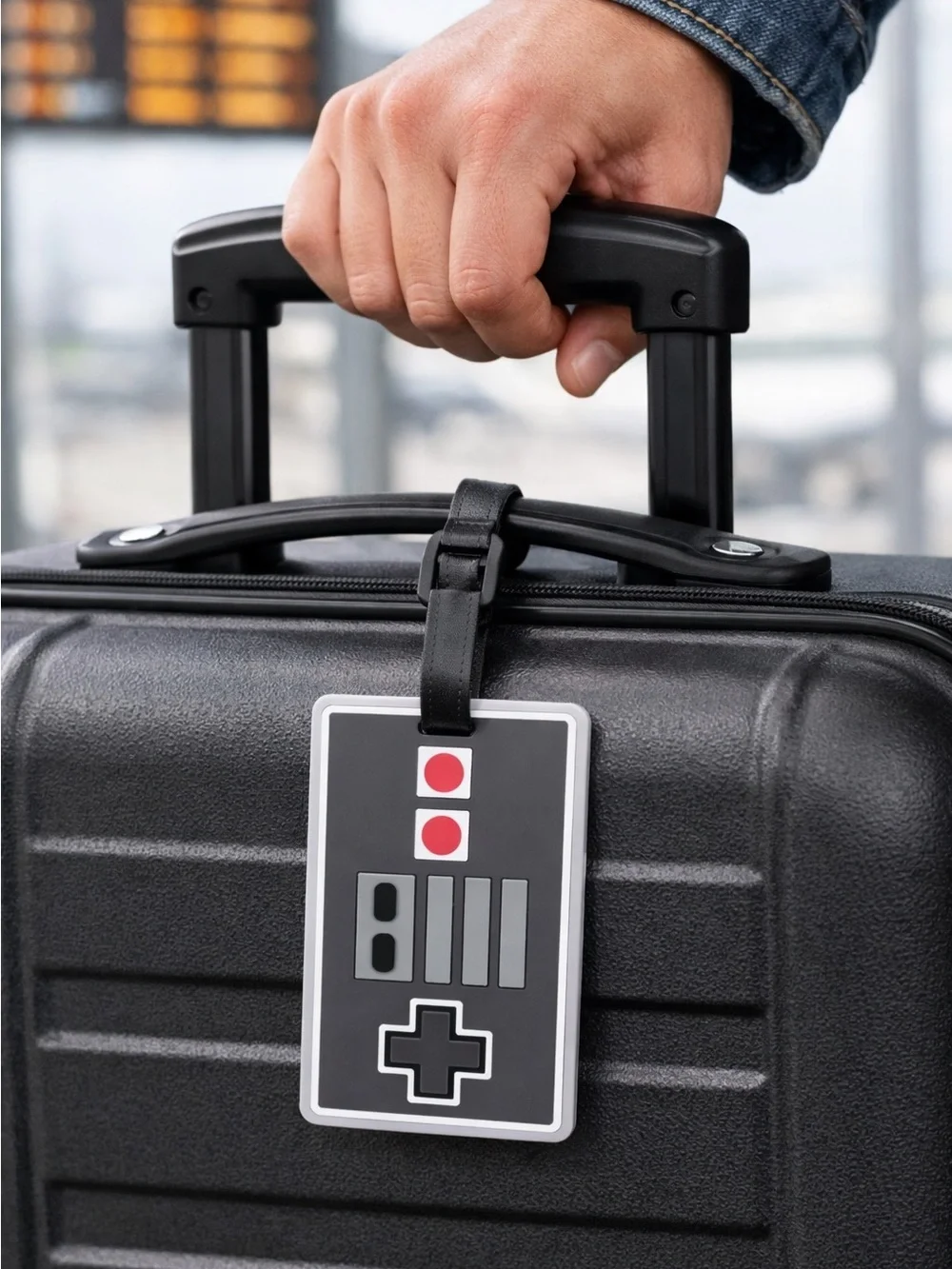 NES Classic Nintendo Game Controller Luggage Backpack Tag New